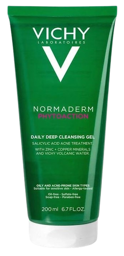 Vichy Normaderm PhytoAction Daily Deep Cleansing Gel Salicylic Acid Acne Treatment