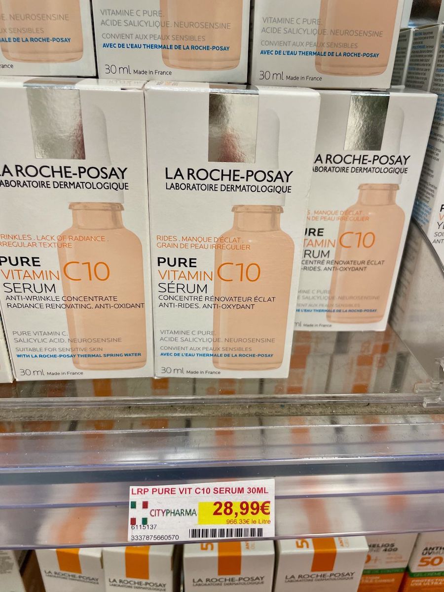 Is La Roche-Posay cheaper in Paris France Vitamin C Serum