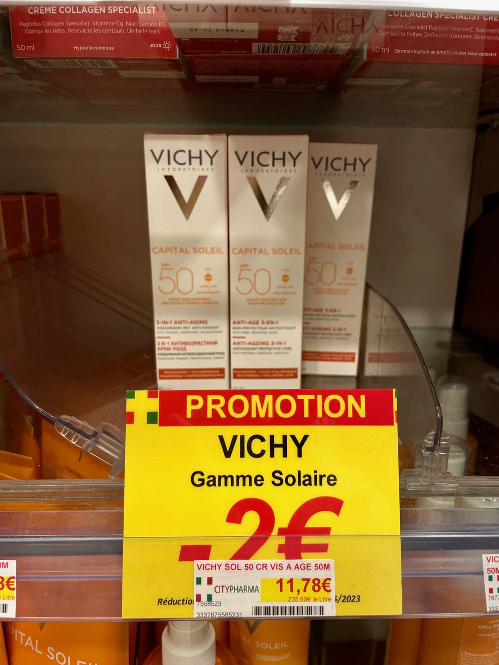 Is Vichy cheaper in france Capital Soleil IMG_1490