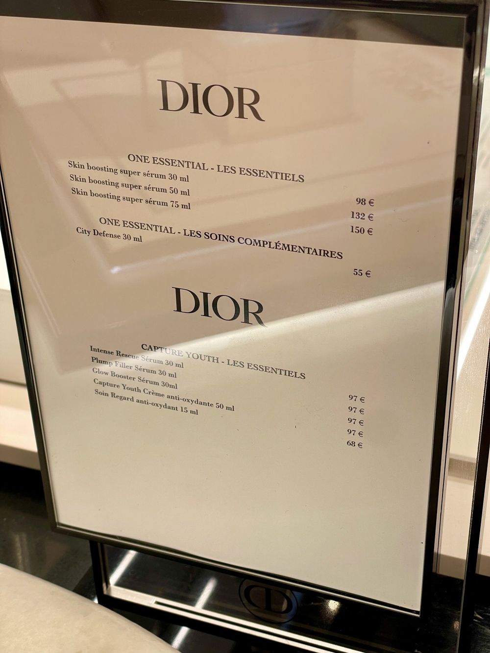 Is Dior skincare cheaper in france_galeries lafayette_IMG_1548