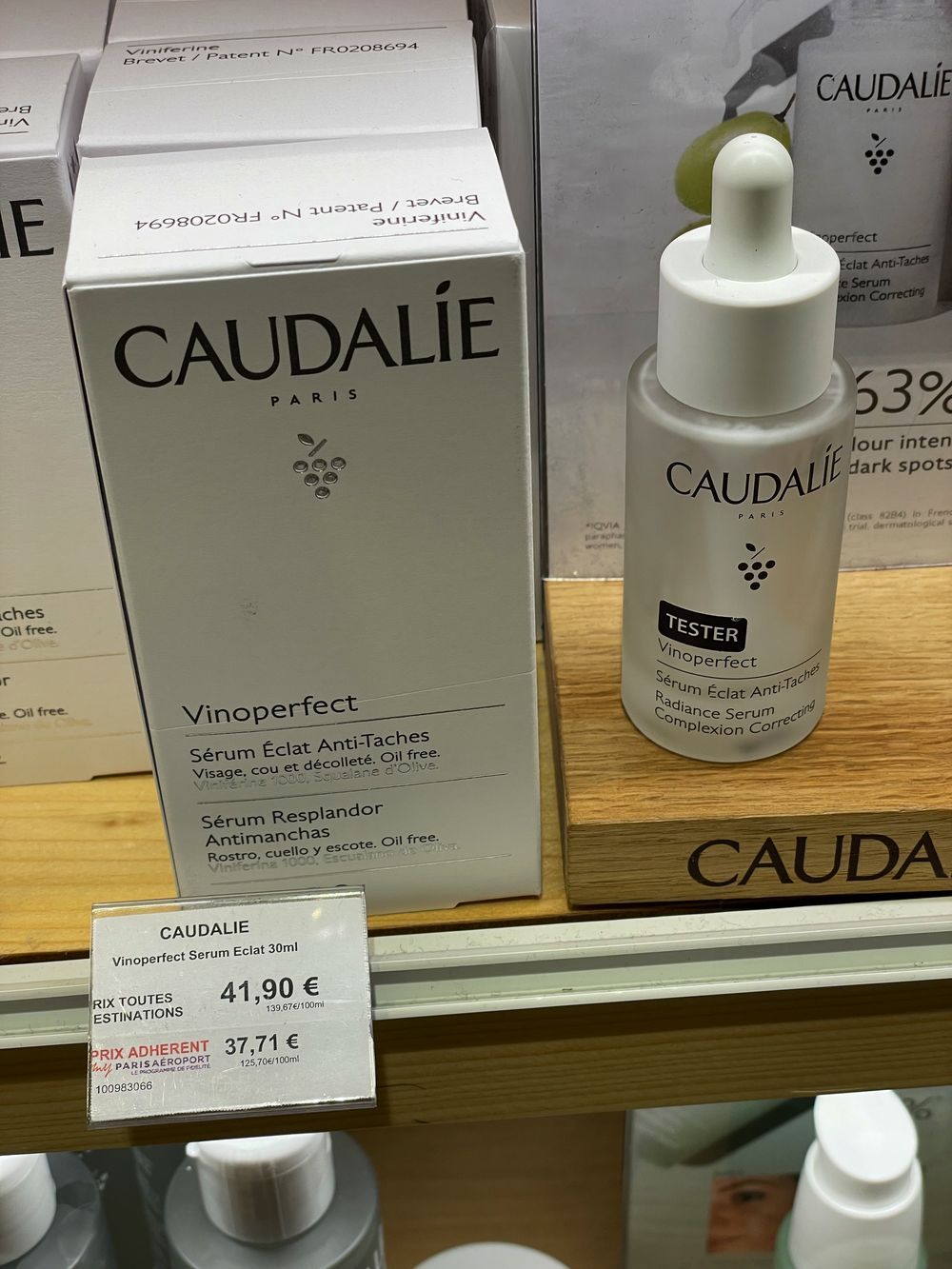 is Caudalie vinoperfect serum cheaper in france airport price IMG_5794